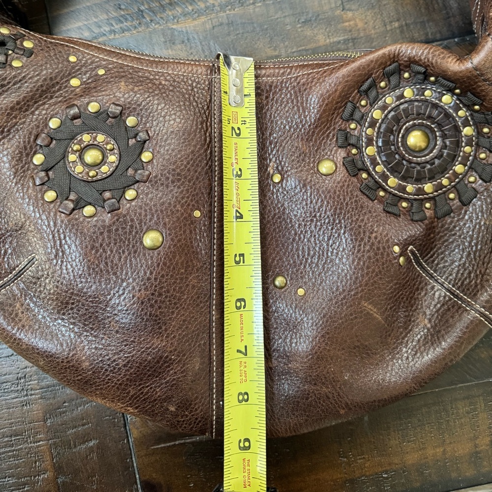 Coach Rare Vintage Dark Brown Leather Shoulder Bag - Picture 8 of 8